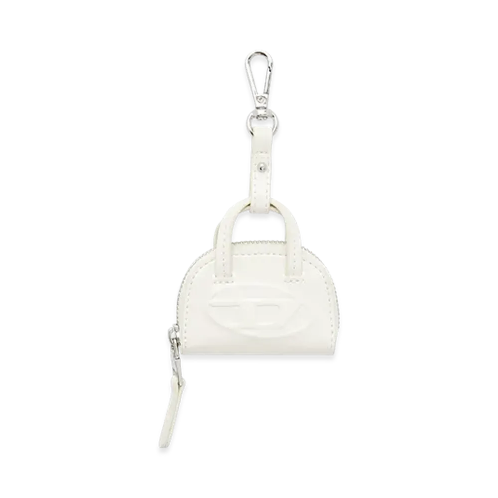Diesel 1dr Dome Bag Charm "White"