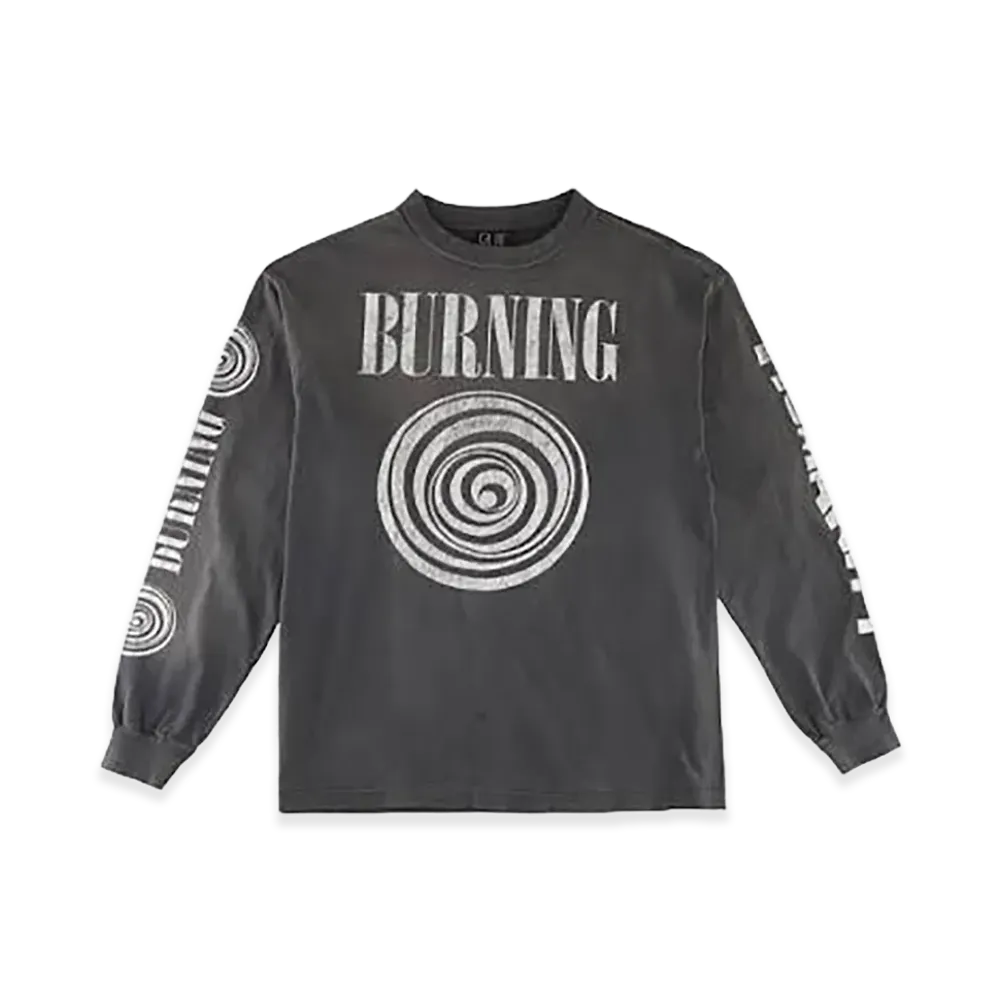 SAINT MxxxxxxL Crew Sweat Shirt Burning "Black"