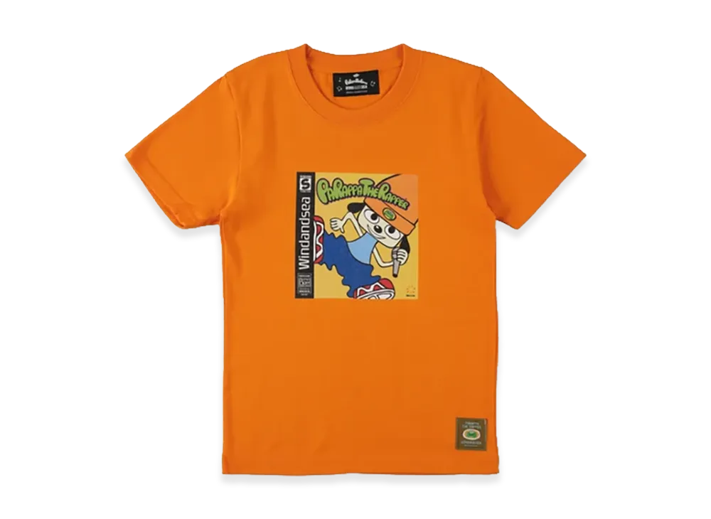WIND AND SEA x Parappa The Rapper Kids Parappa Cover Tee "Orange"