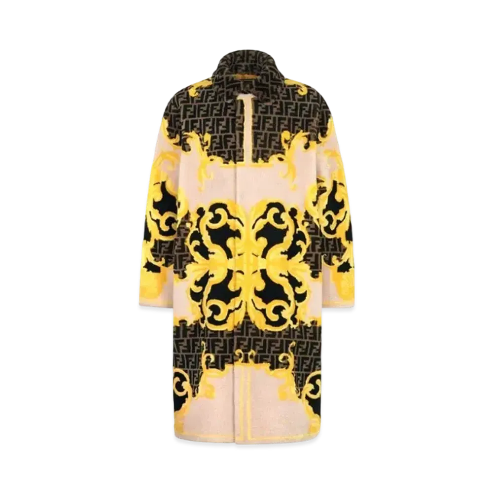 FENDI x Versace Fendace Multicolor Shearling Coat "Multicolor"