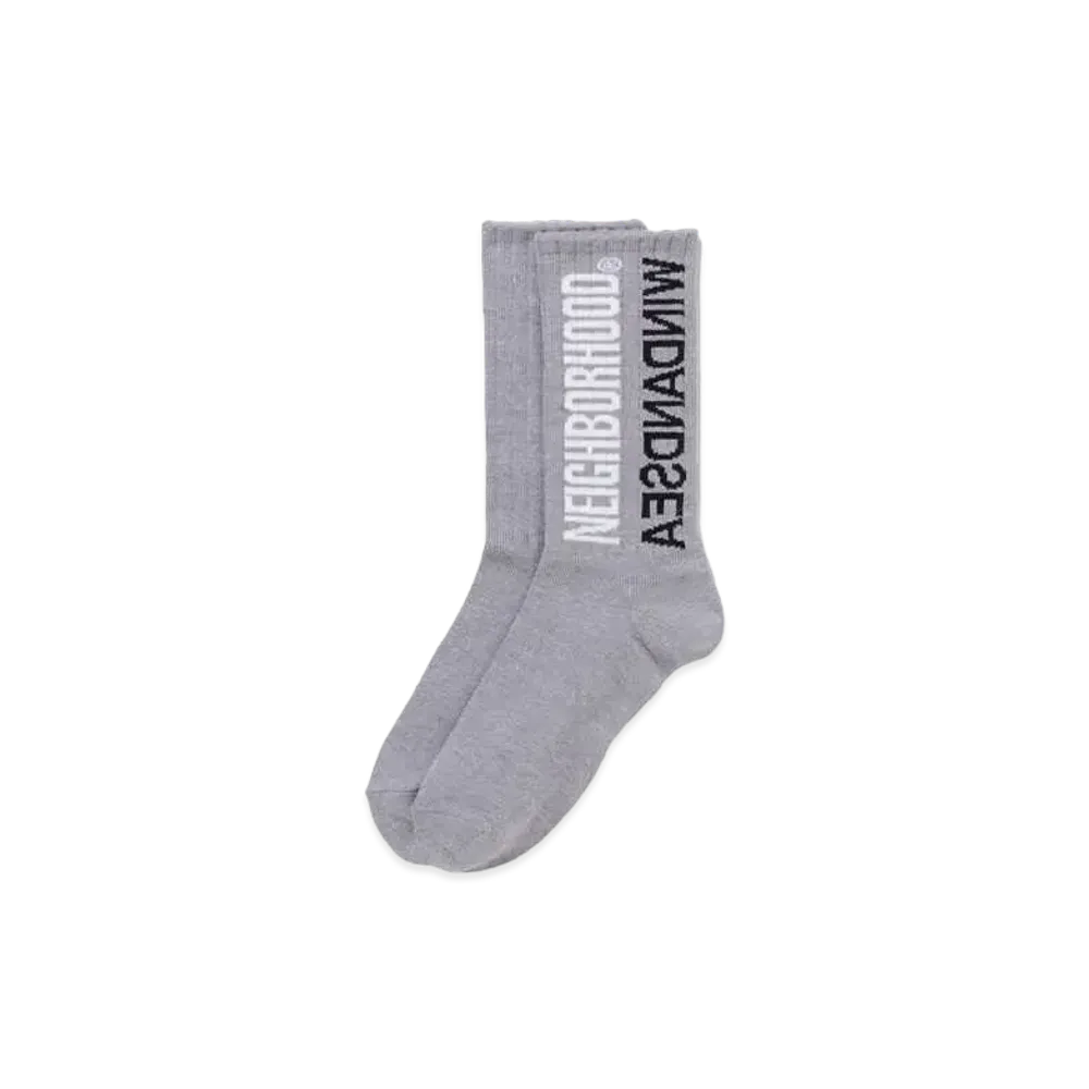 NEIGHBORHOOD WIND AND SEA NHWDS / CA-SOCKS "Grey"