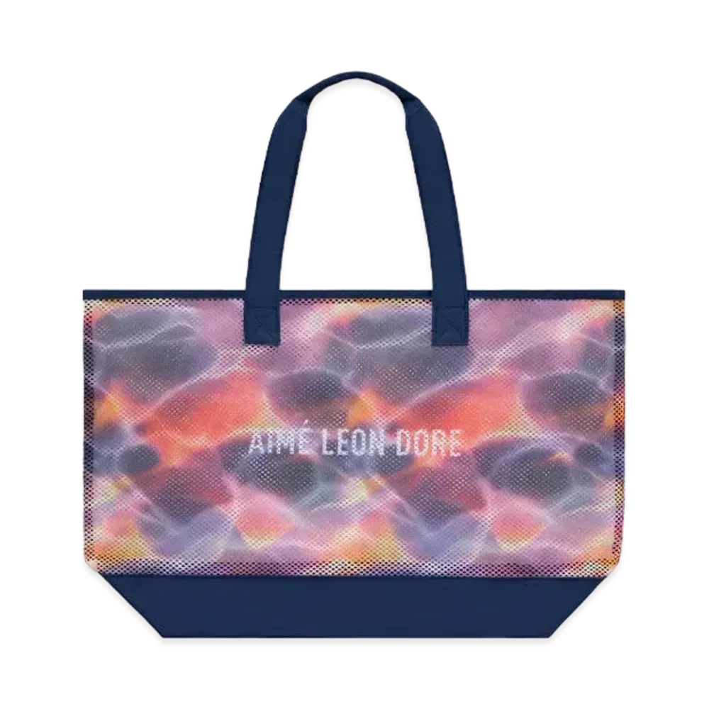 Aime Leon Dore Aqua Print Mesh Tote Bag "Multi"