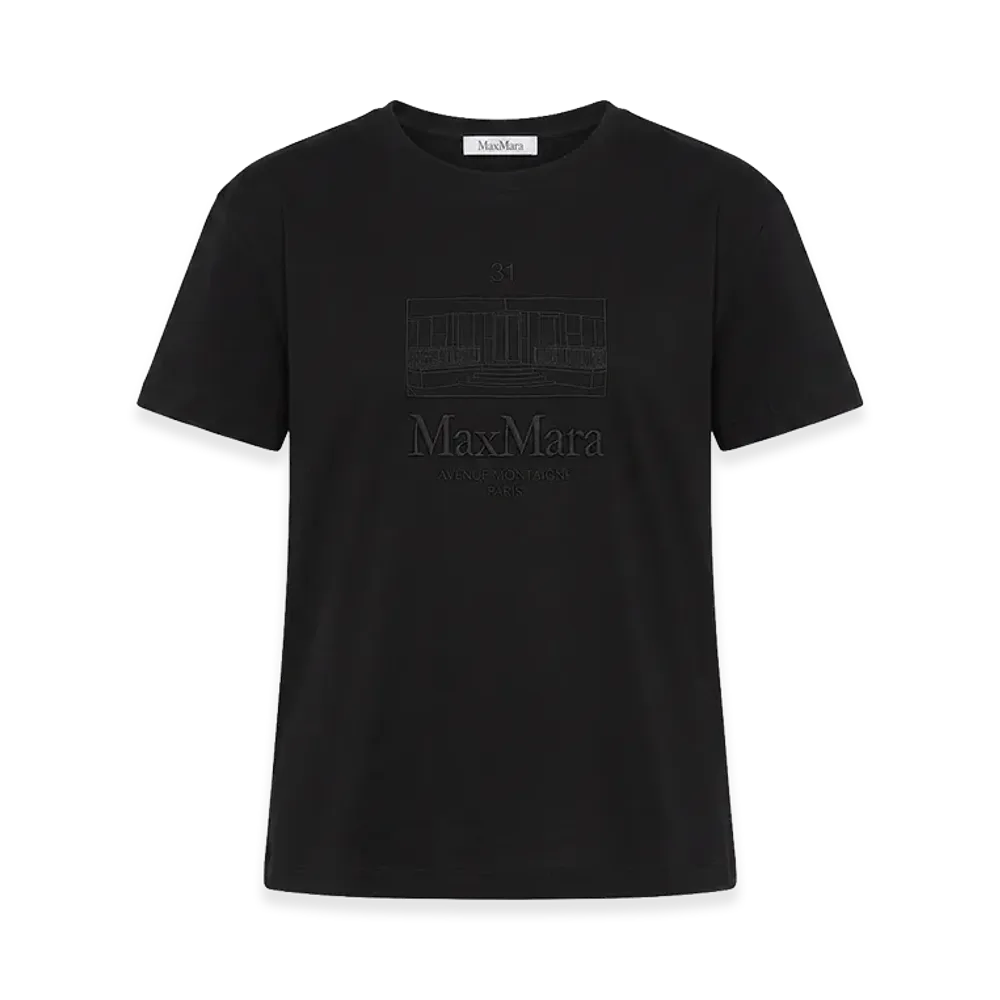 S Max Mara Women's Bella T-Shirt "Black"