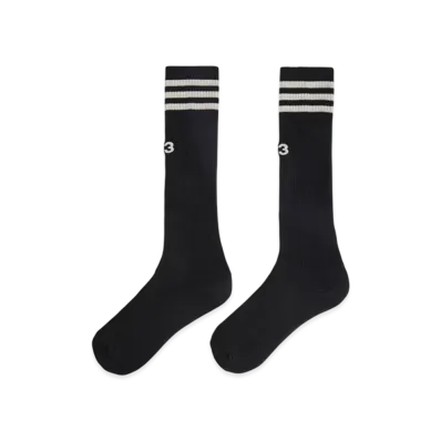 Y-3 Stripes High Socks "Black"