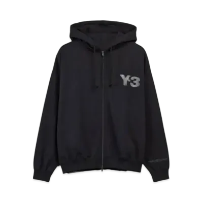Y-3 Logo Zip Hoddie "Black"