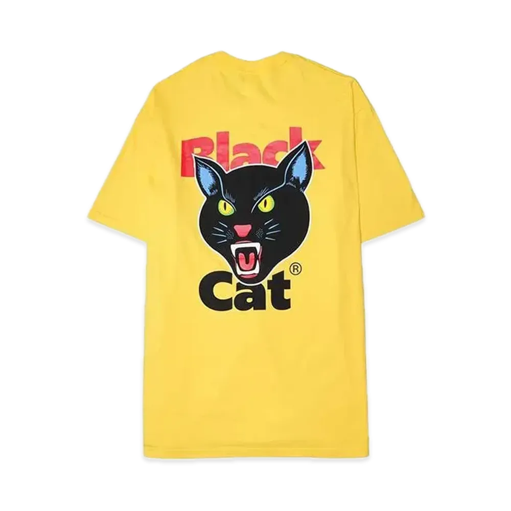 シュプリーム ブラック キャット Tシャツ "イエロー"