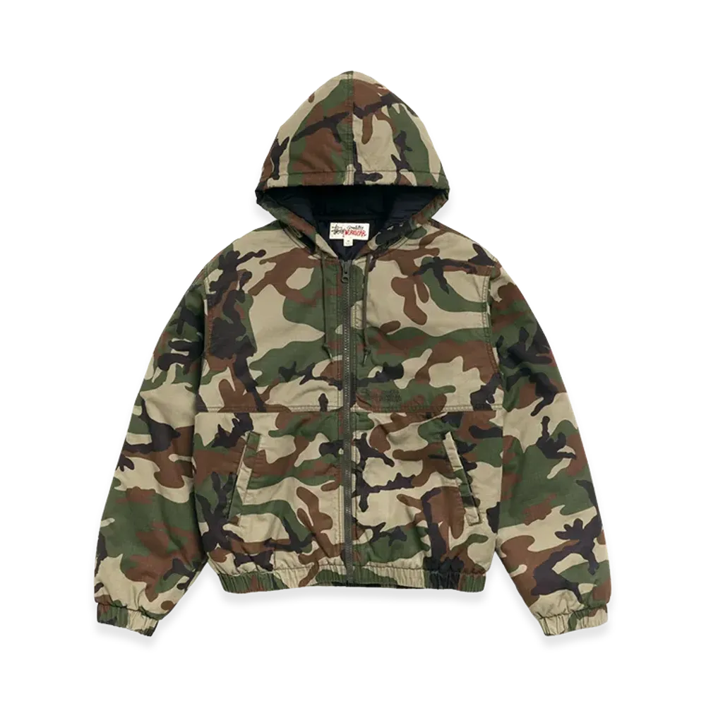 Stussy Ripstop Work Jacket "Woodland Camo"