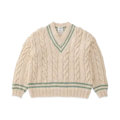 visvim V-Collegium Hand-Knit "Green"