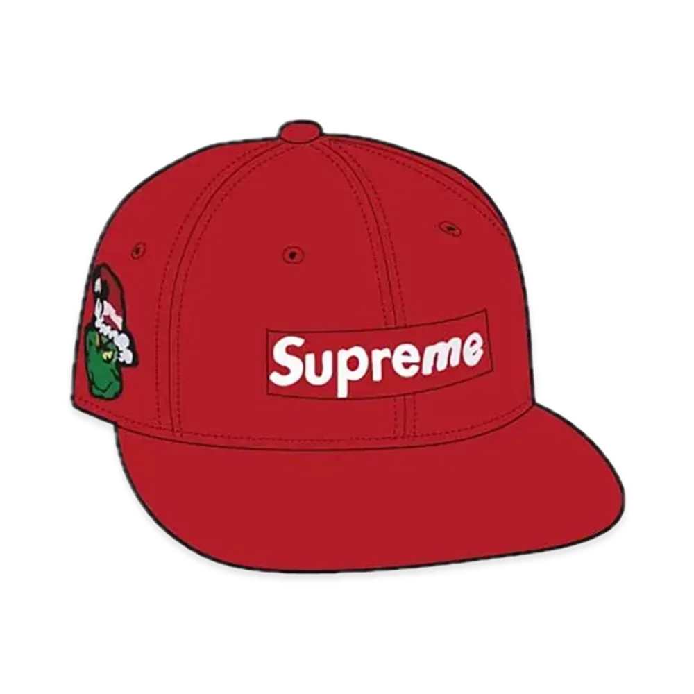 Supreme Grinch Box Logo New Era "Red"