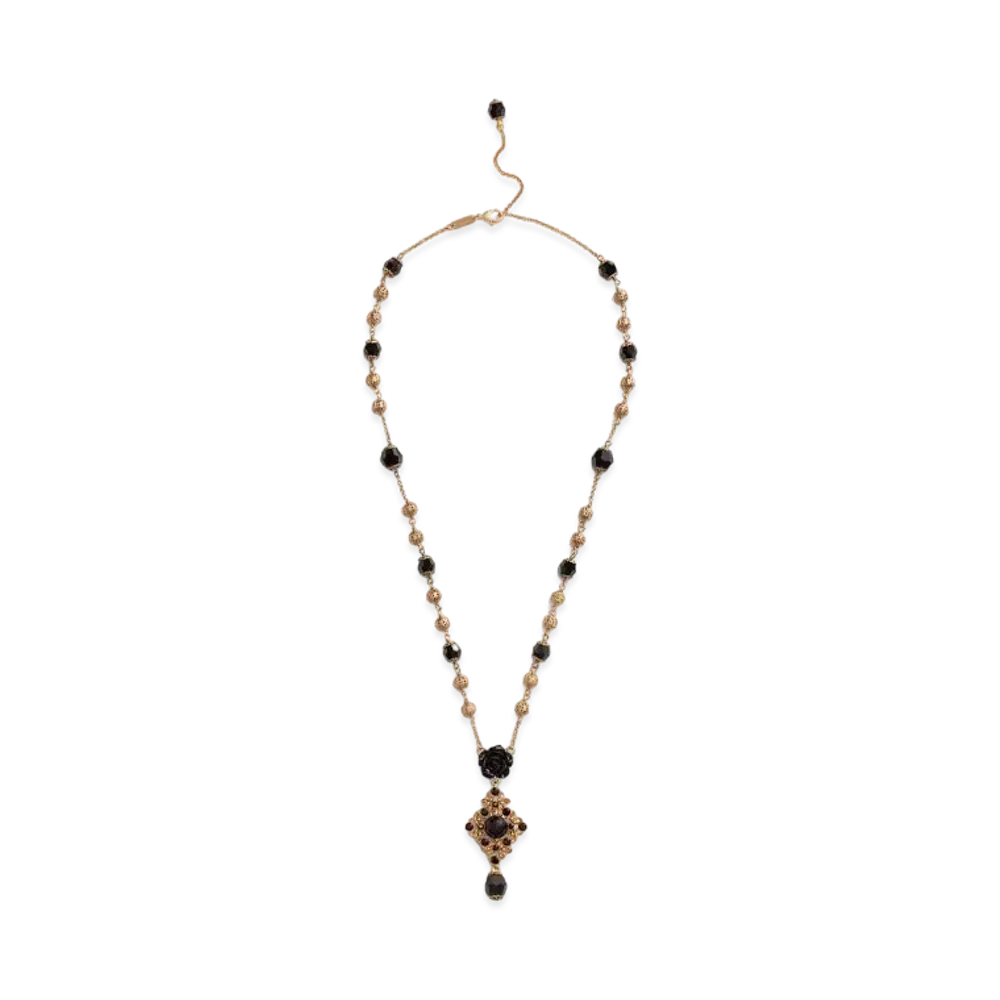 Dolce&Gabbana Pendant Necklace with Rhinestones "Gold"
