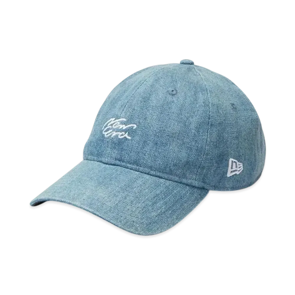 NEW ERA 9Twenty Denim Handwritten Logo "Washed Denim"