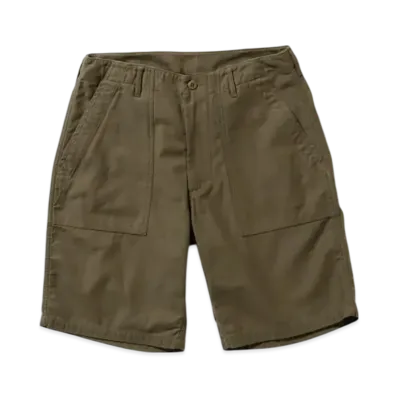 BEAMS MIL Utility Shorts Back Sateen "Brown"