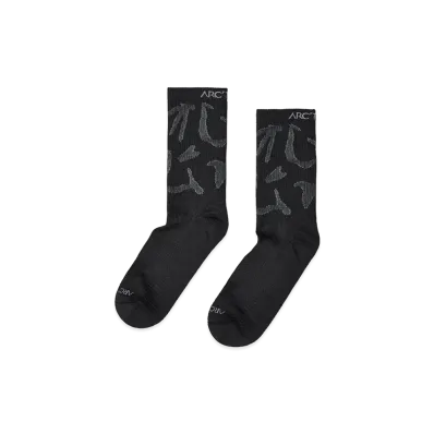 ARC'TERYX Synthetic Mid Grotto Sock "Black/Graphite" X000010466