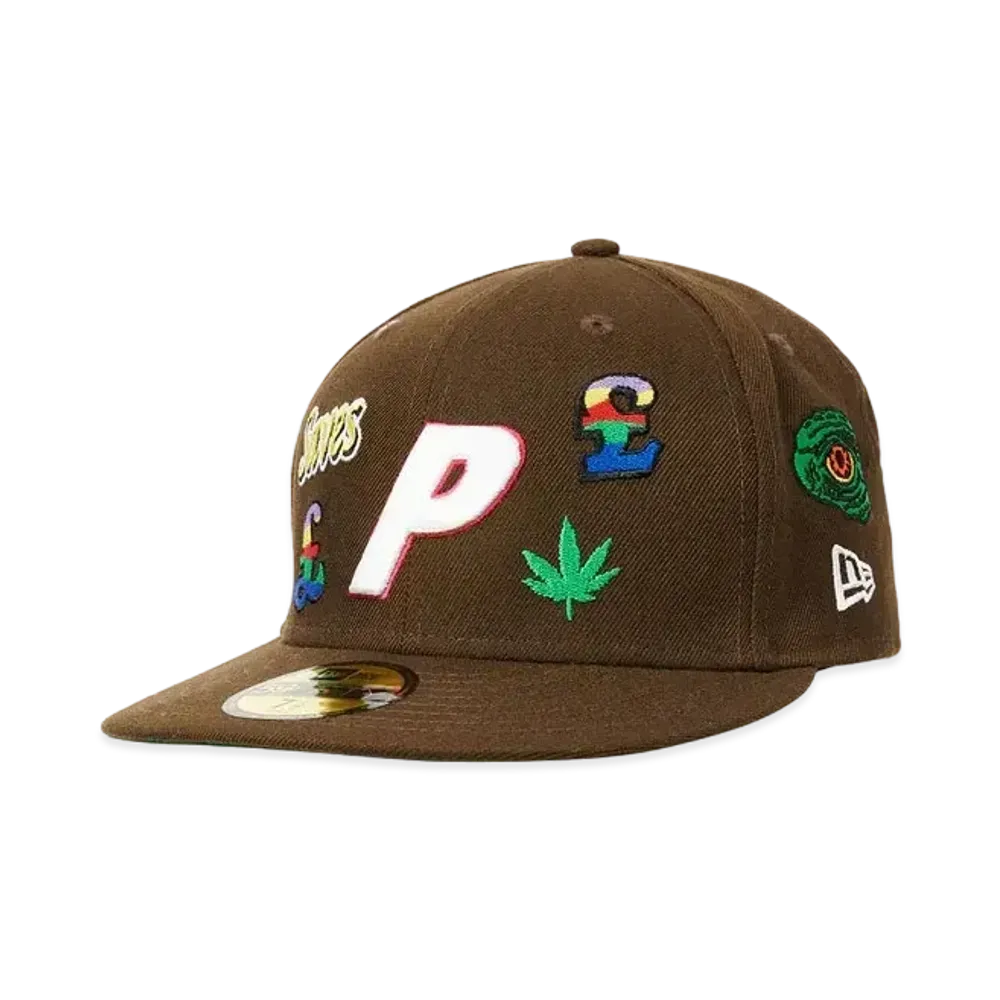 PALACE New Era 59Fifty Jesus Hat "Brown"
