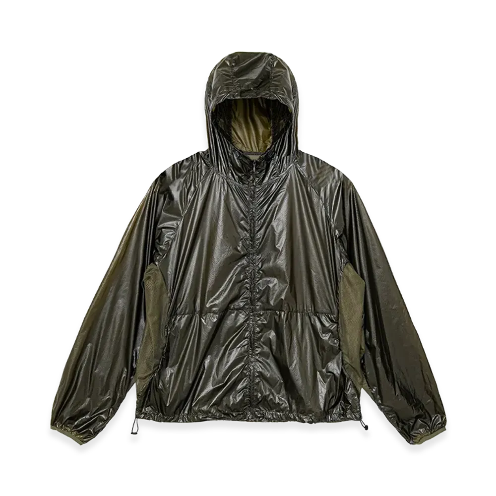 TTT MSW T Sports Sheer Nylon Hooded Jacket "Khaki"