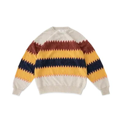 visvim Amplus Knit L/S Zig-Zag "Ivory"