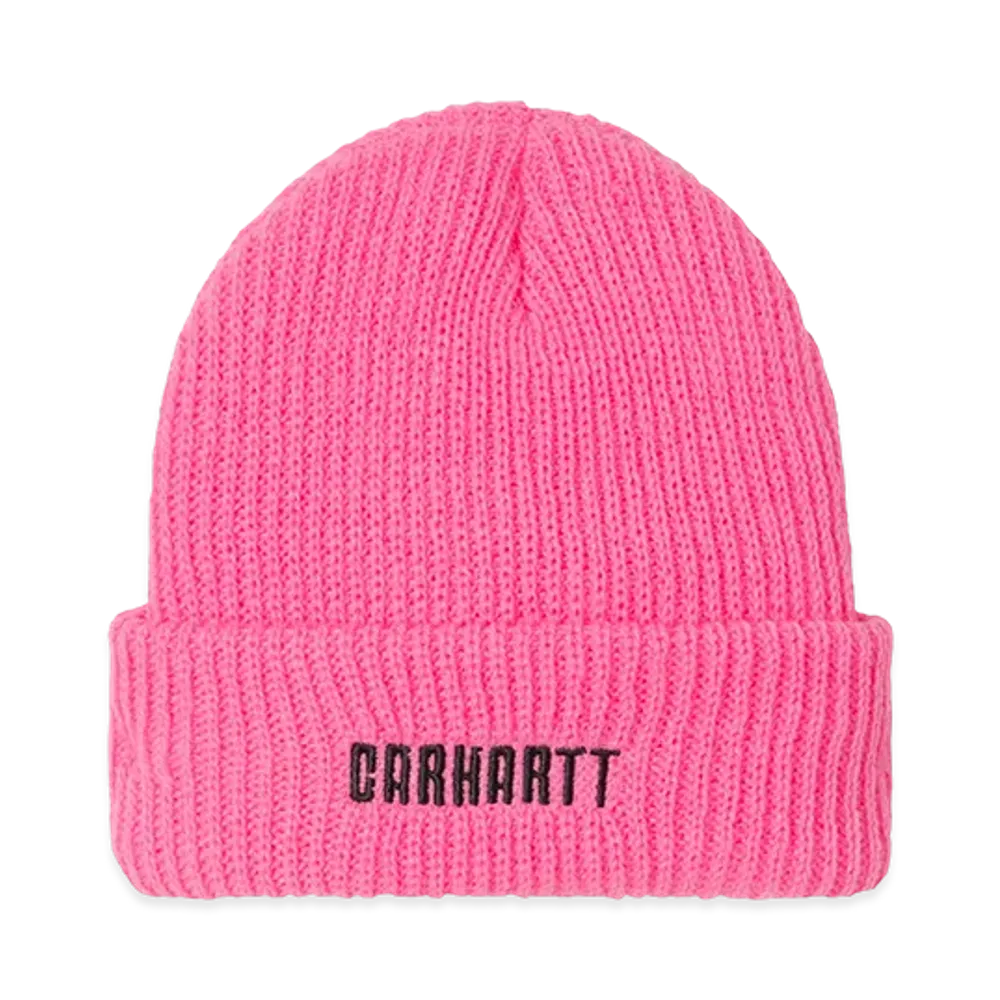 Carhartt WIP Industry Beanie "Lumo Pink Black"