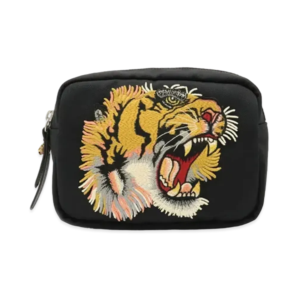 GUCCI Belt Bag Tiger Nylon "Black"
