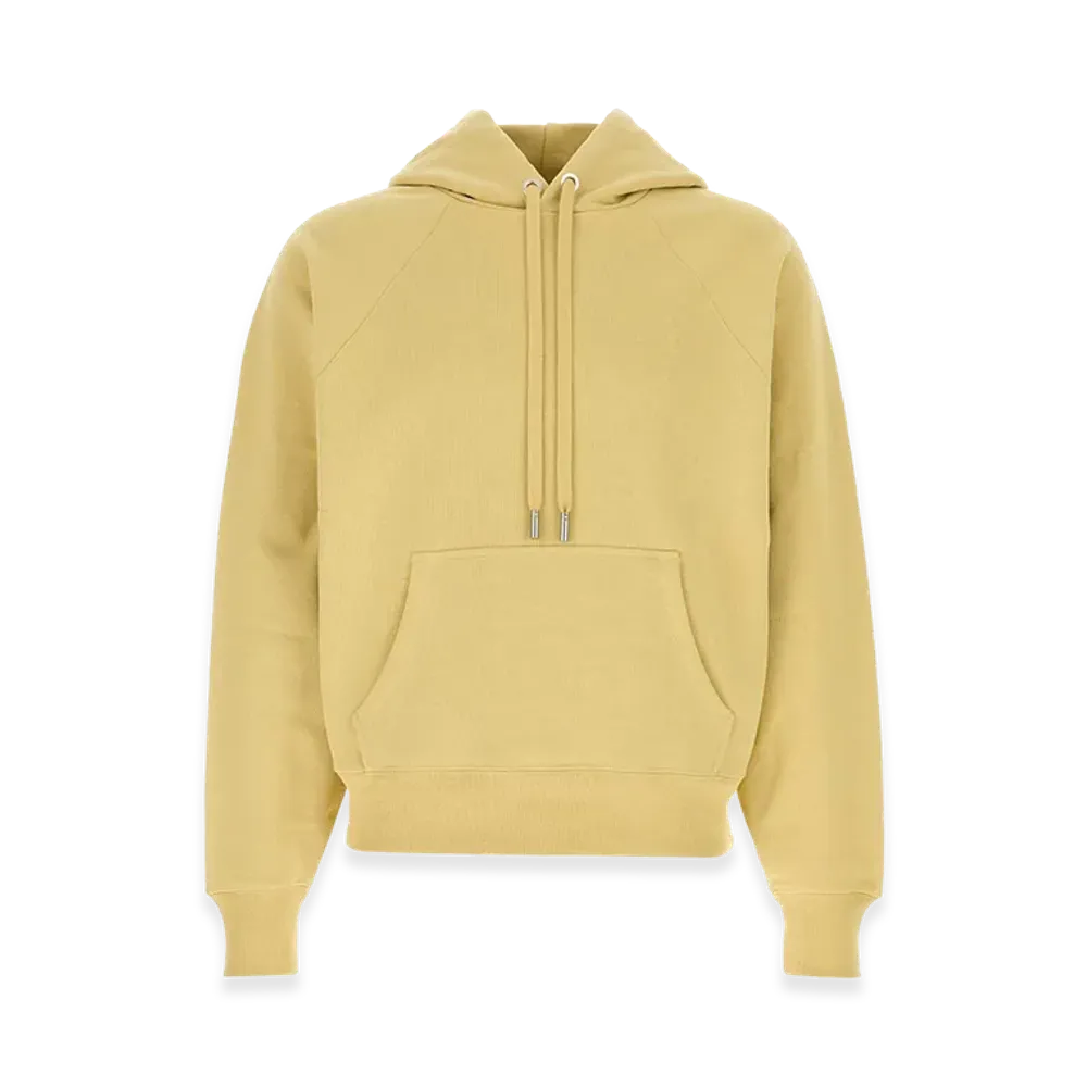 AMI PARIS Cotton Sweatshirt "Yellow"