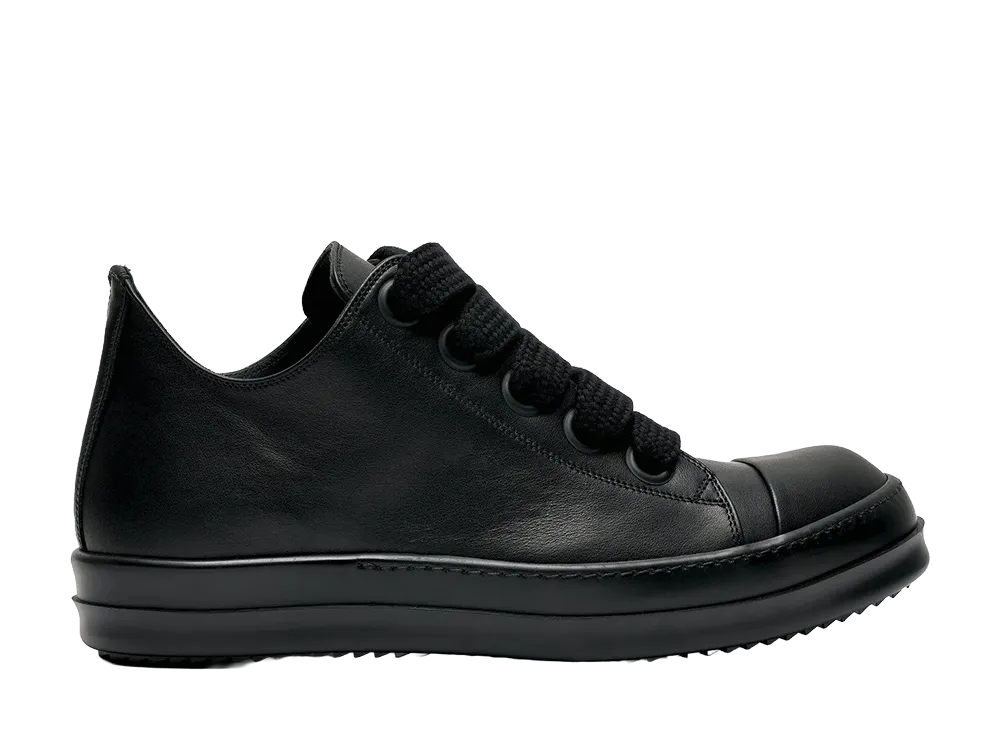 Rick Owens SS24 Jumbo Laced Sneaker Low "Black"