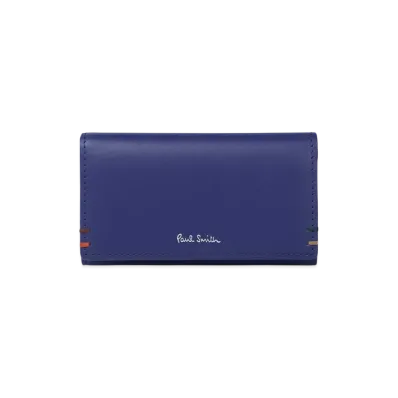 Paul Smith Highlight Stitch Key Case "Blue"