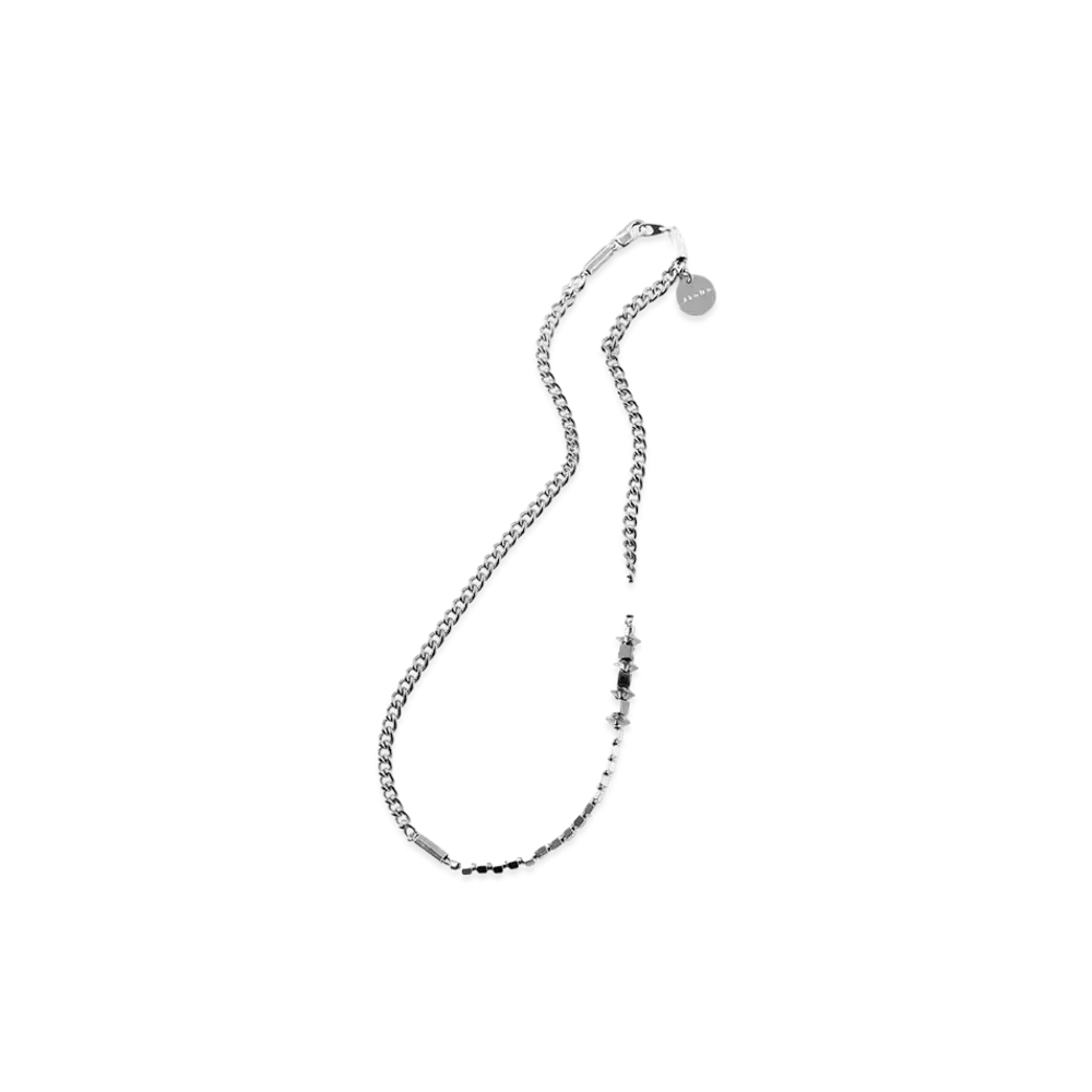 JieDa HEMATITE NECKLACE "SILVER"