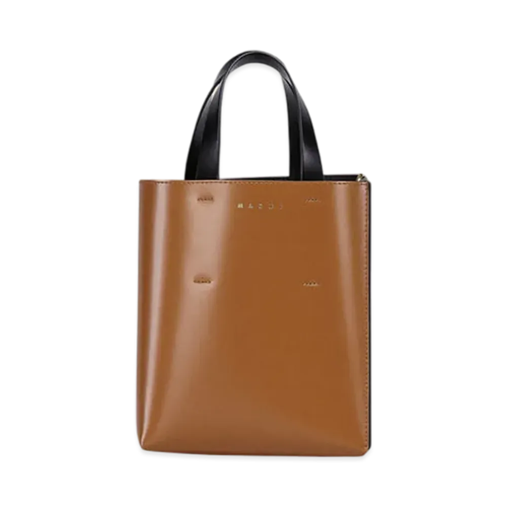 MARNI Museo Mini Bag in Leather "Orange"