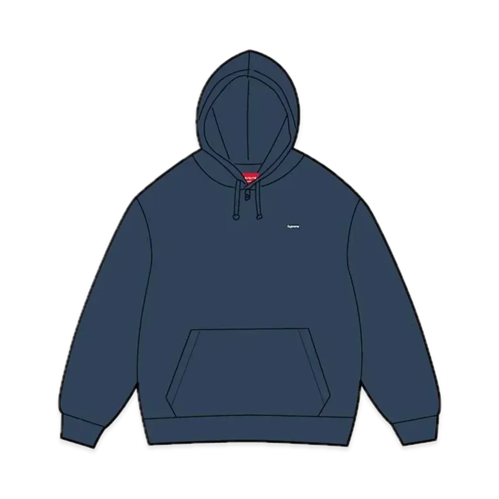 Supreme Small Box Hooded Sweatshirt "Navy"