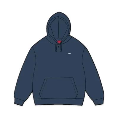 Supreme Small Box Hooded Sweatshirt "Navy"