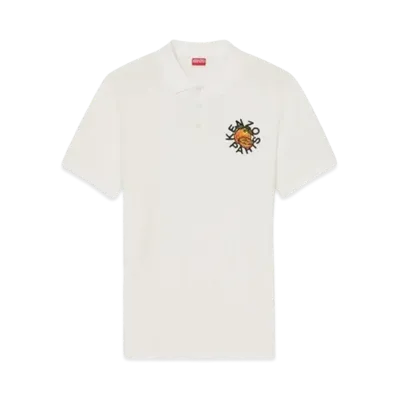 KENZO 'ORANGE' Slim Polo "Off White"