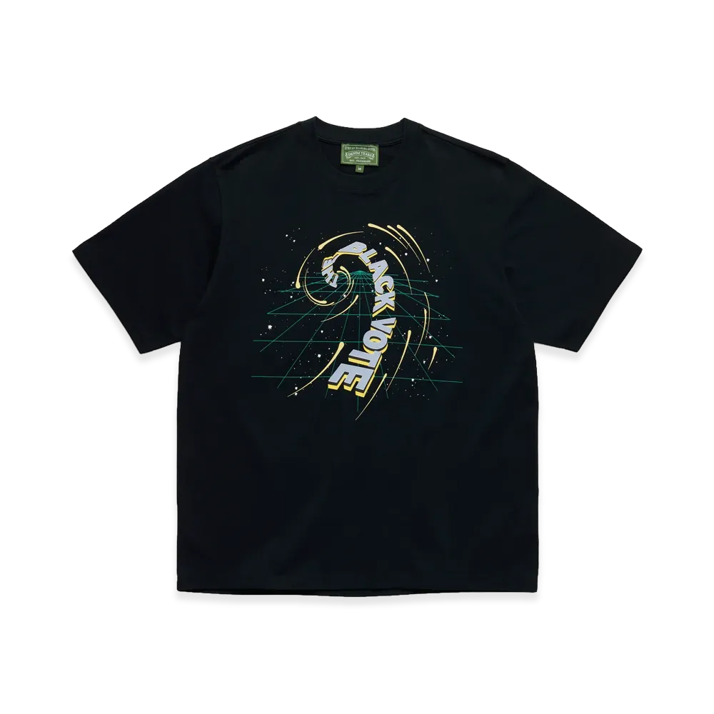 DENIM TEARS Black Hole Vote Tee "Black"