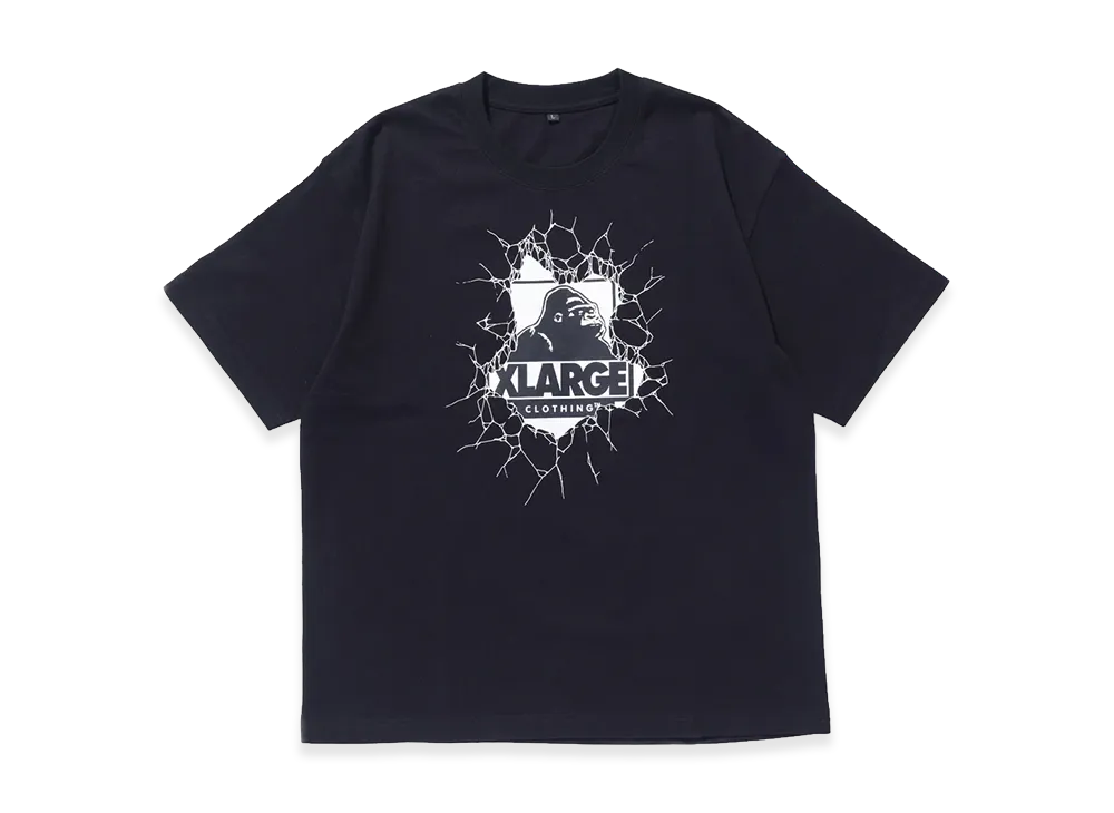 XLARGE x LIXTICK Crack Wall OG S/S Tee "Black"