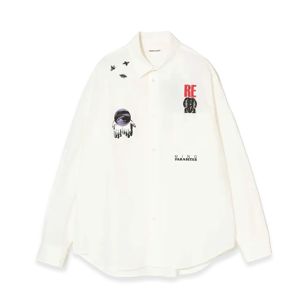 UNDERCOVER Cotton Typewriter Shirt "White"