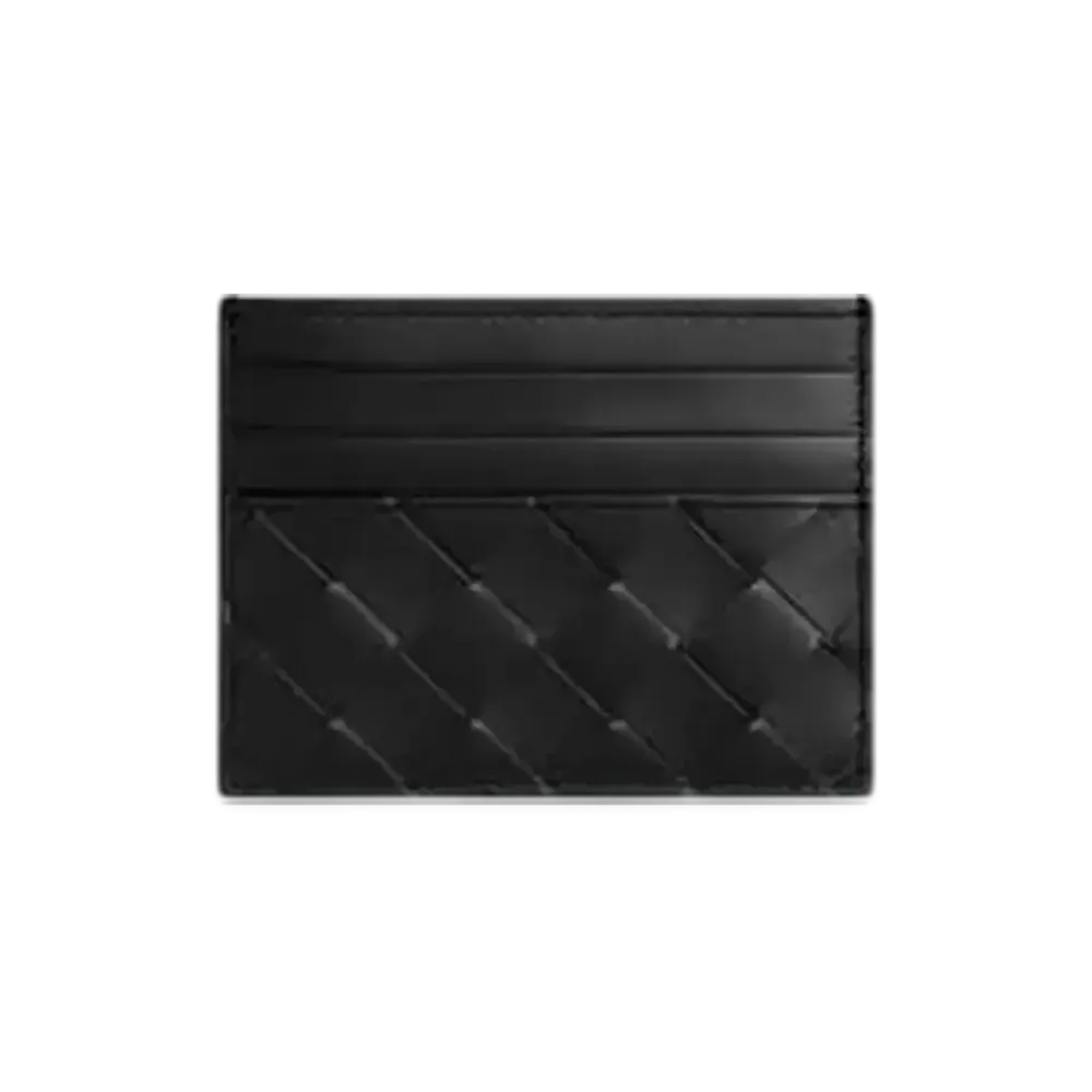 Bottega Veneta Intrecciato Credit Card Case "Nero"