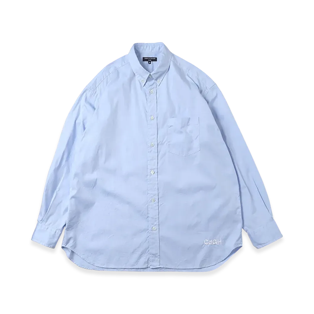 COMME des GARCONS HOMME Cotton Pinpoint Ox Shirt "Sax"