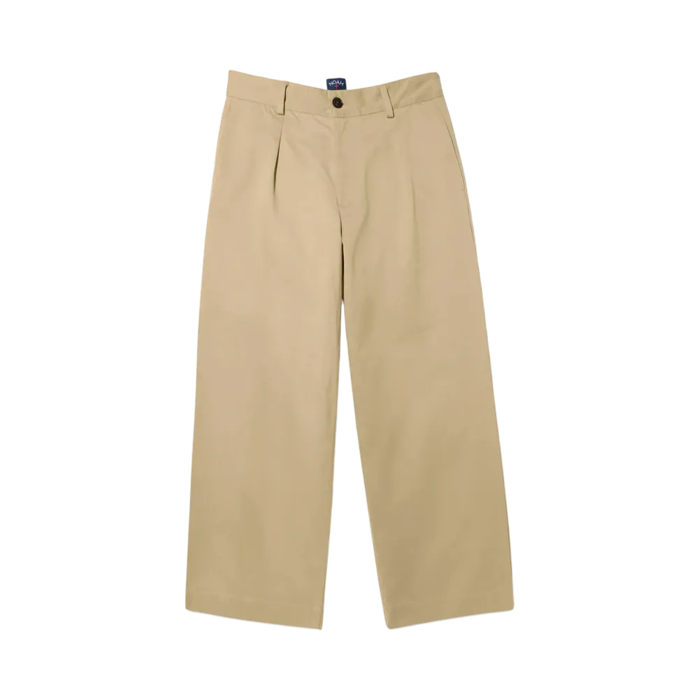 Noah Single-Pleat Baggy Pant "Khaki"
