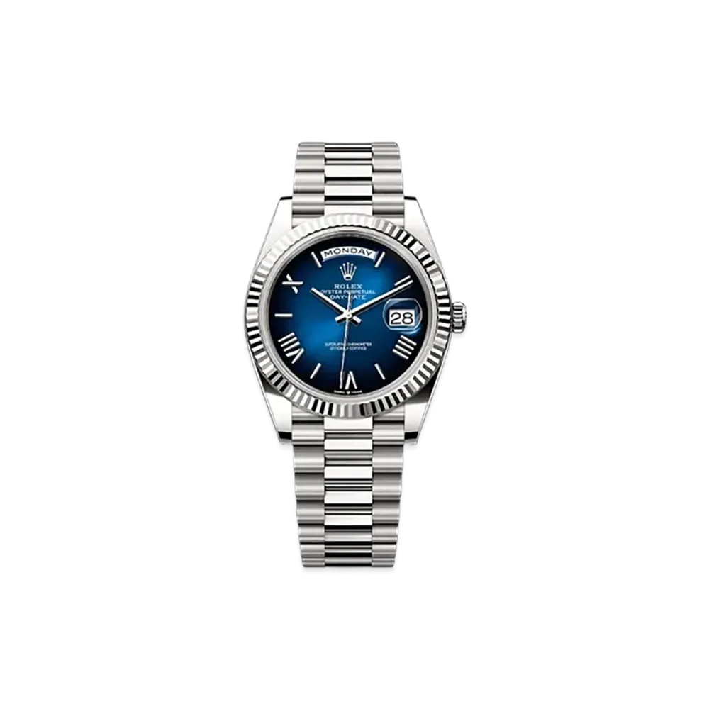 ROLEX Day-Date 40mm White Gold 228239 "Blue Ombre"