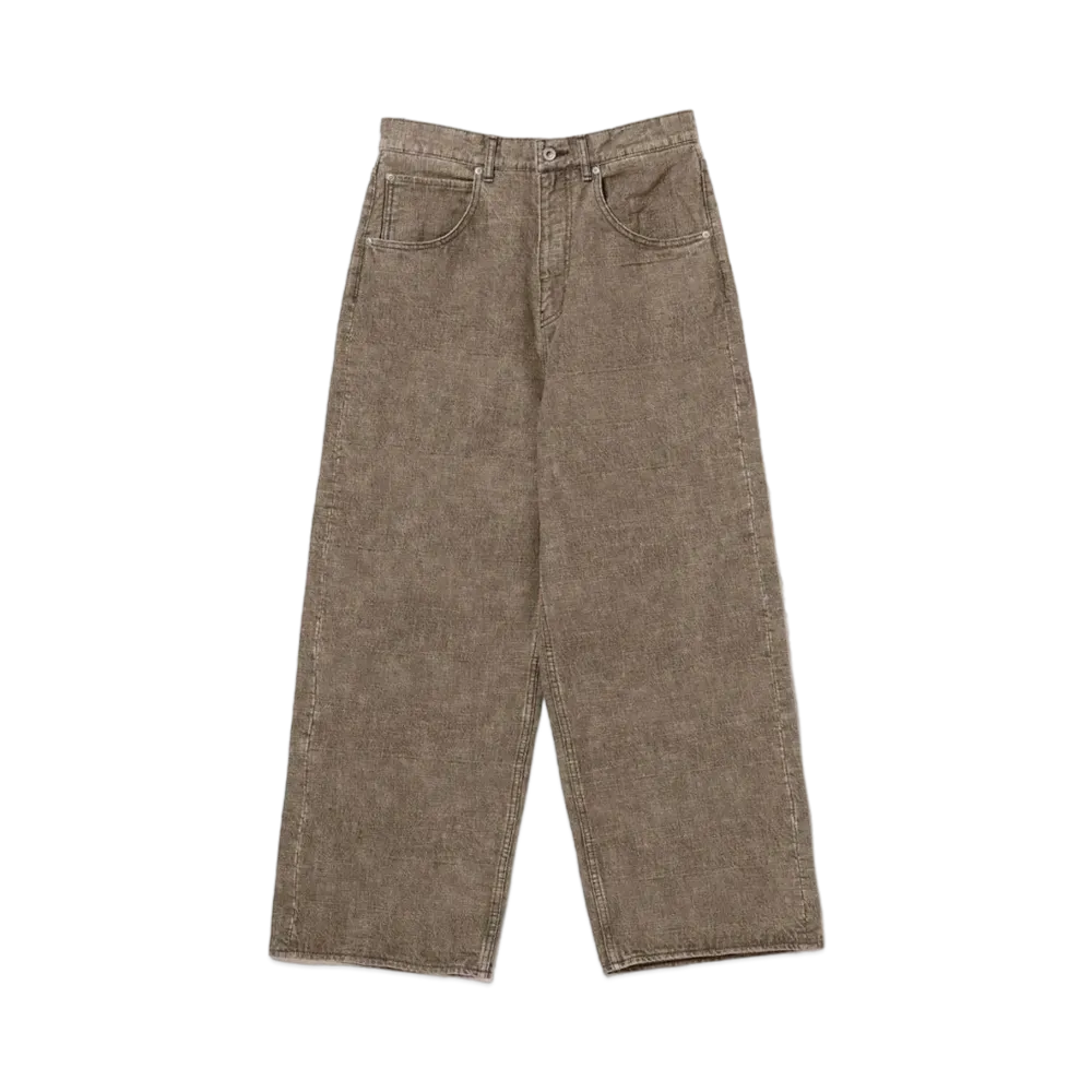 BEAMS FUTURE ARCHIVE Buggy Slub Denim "Brown"