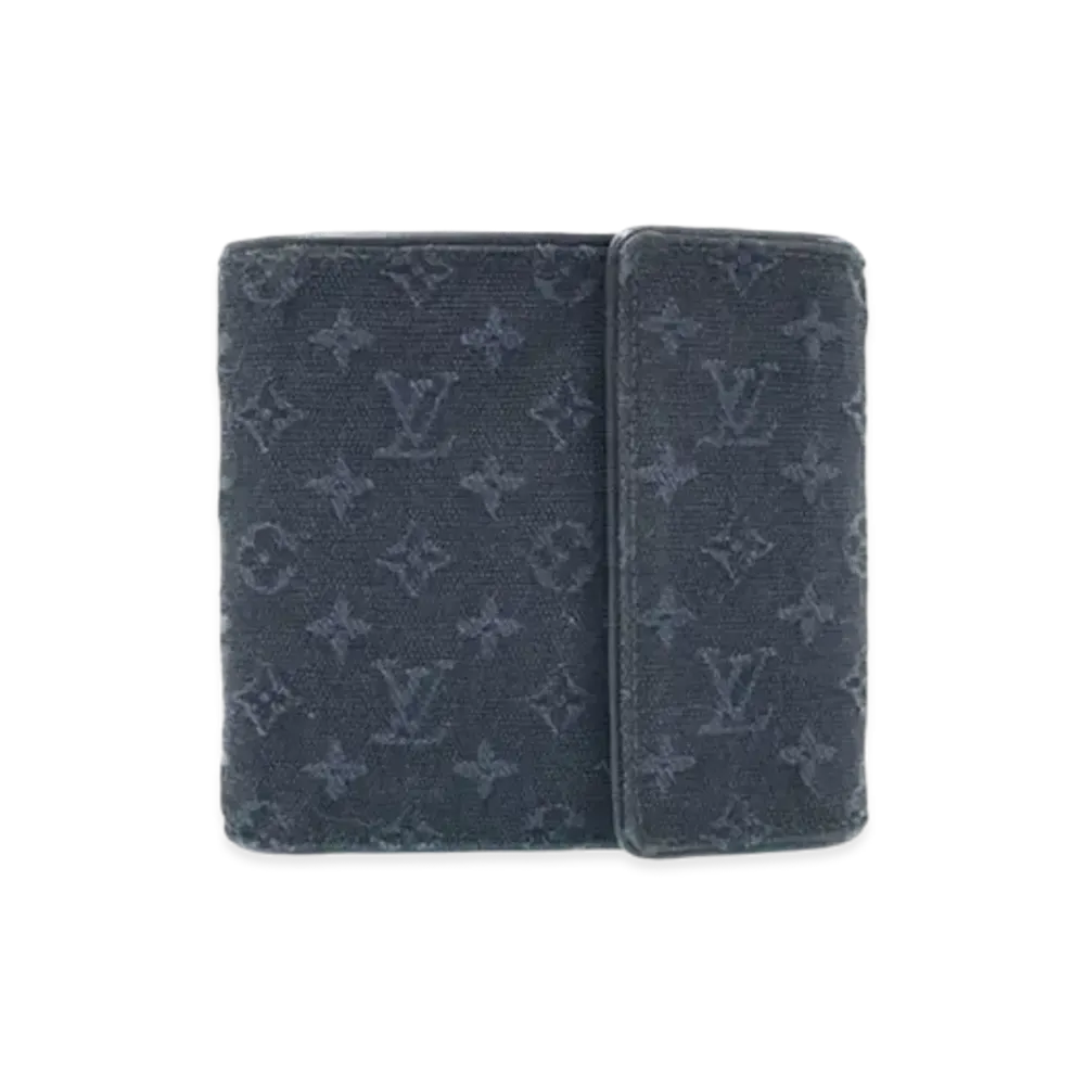 Louis Vuitton Monogram Mini Porte Bie Cartescredit Monnaie "TST Blue"