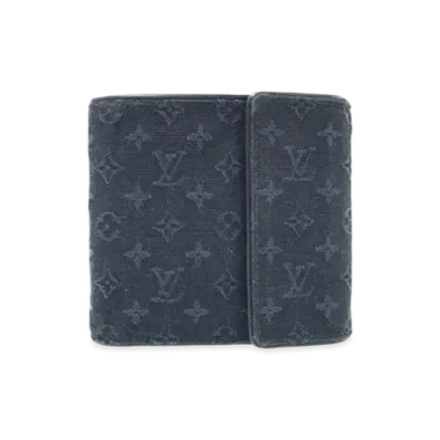 Louis Vuitton Monogram Mini Porte Bie Cartescredit Monnaie "TST Blue"