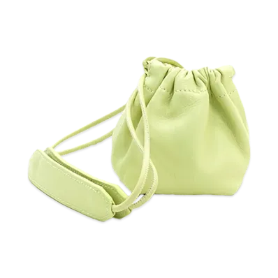 Jil Sander Women's Drawstring Crossbody Mini "Tea Green"