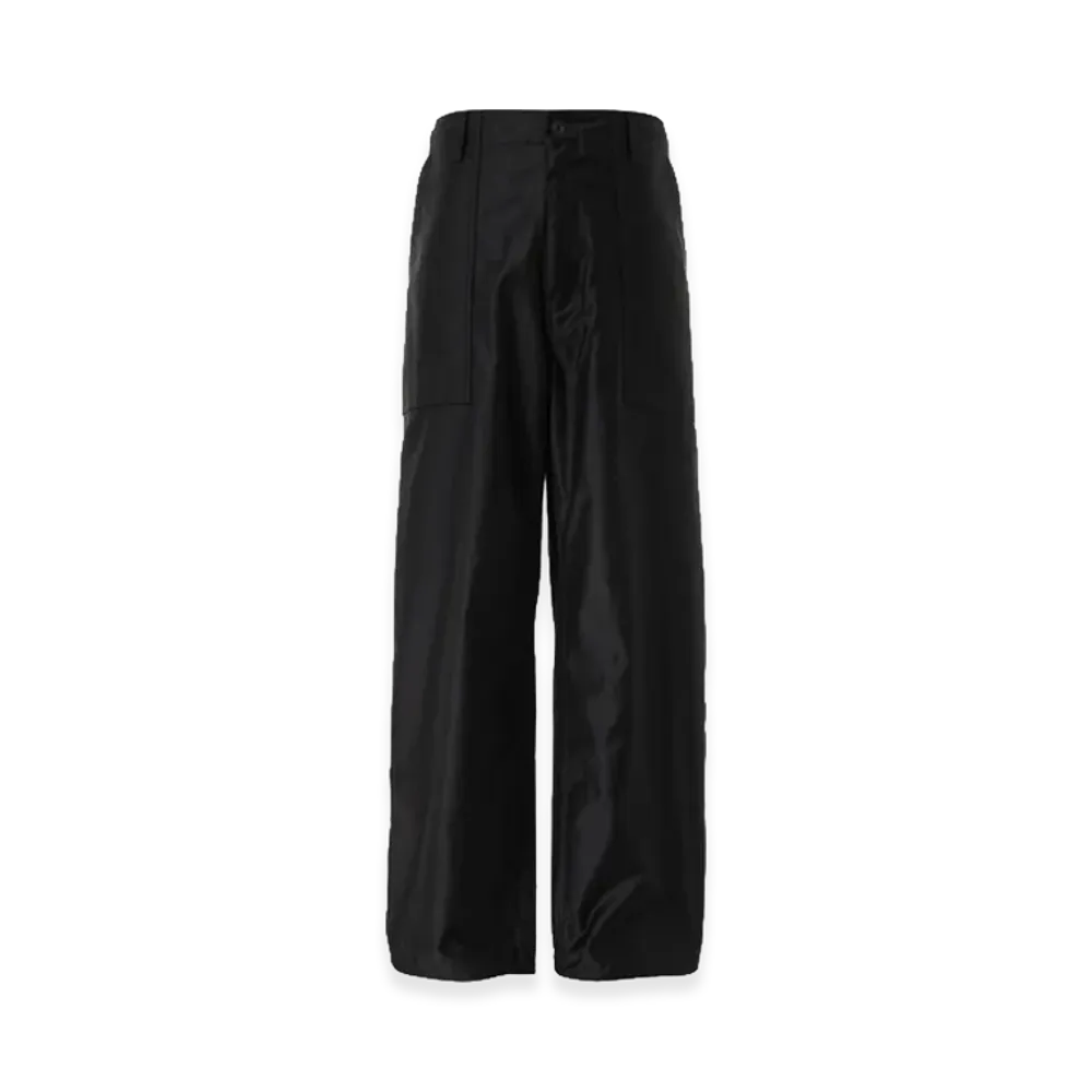 COMME des GARCONS HOMME Cotton Satin Pants "Black"