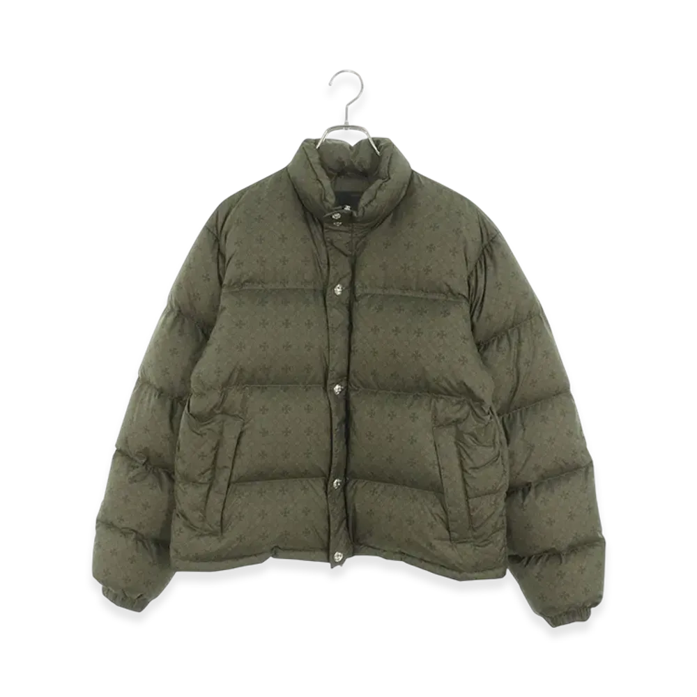 Chrome Hearts Stiff V2 CH Plus Patterned Down Jacket "Khaki"