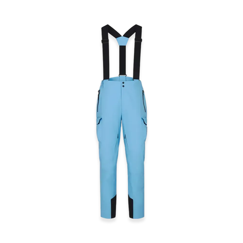 Dior Descente and Peter Doig Ski Pants with Suspenders Technical Taffeta "Blue"