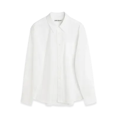 OUR LEGACY Beyond BD Shirt "White Non-Iron Crisp Cotton"