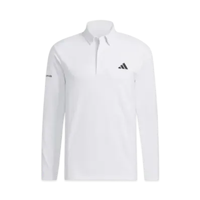 adidas Bos Motif Stretch Long Sleeve Button Down Shirt "White"