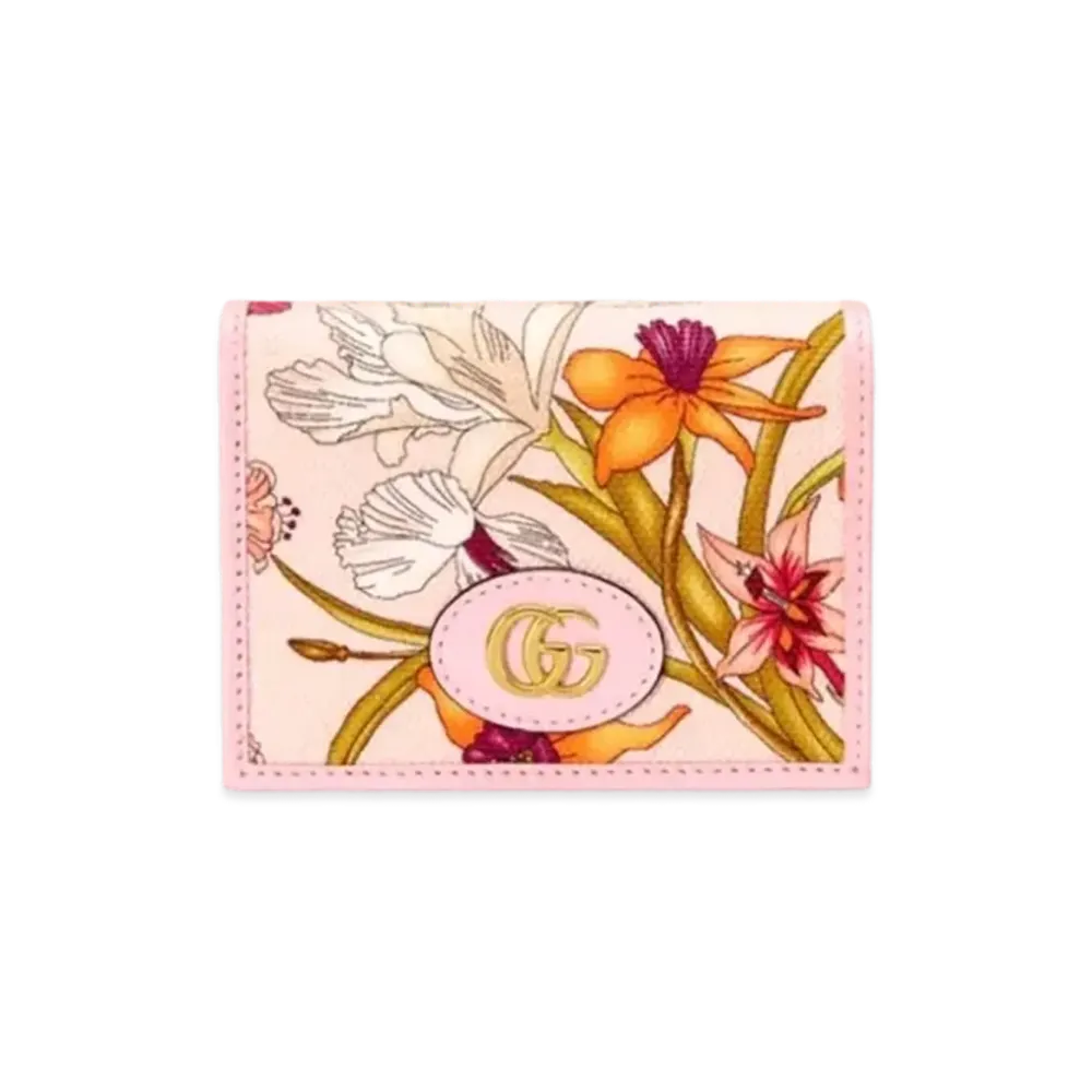 GUCCI Flora GG Marmont Mini Wallet Japan Exclusive "Pink"