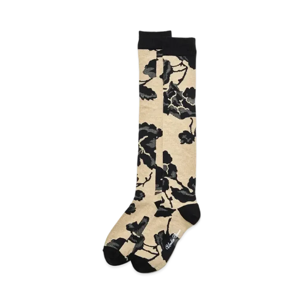 UNDERCOVER Acrylic Nylon Blend Cotton High Socks "Ivory Base"