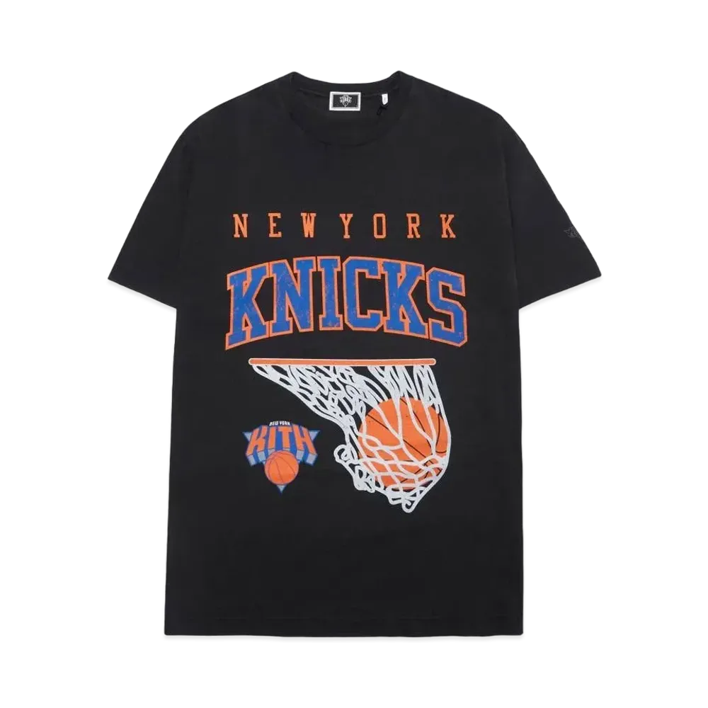 Kith x New York Knicks Basketball Vintage Tee "Black"