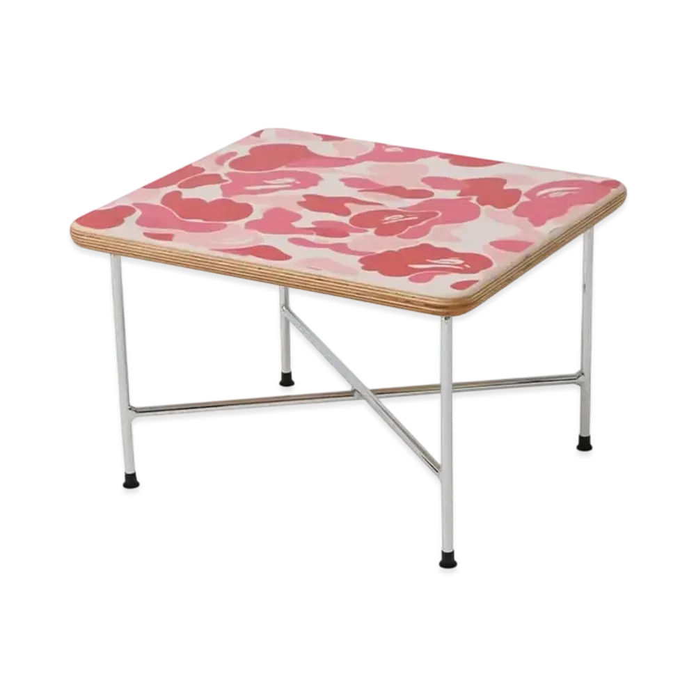A BATHING APE x Modernica ABC Camo Aiko X Base Table "Pink"